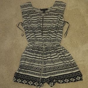 Tribal print romper